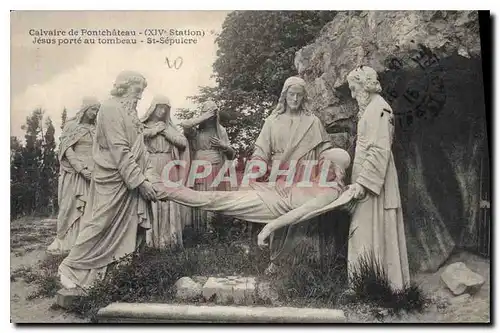 Ansichtskarte AK Calvaire de Pontchateau XIV Station Jesus porte au tombeau St Sepulcre