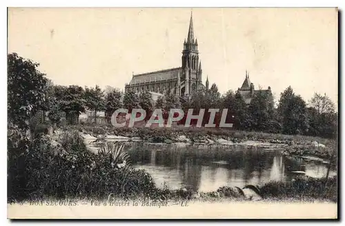 Cartes postales Bon Secours Vue a travers la Basilique