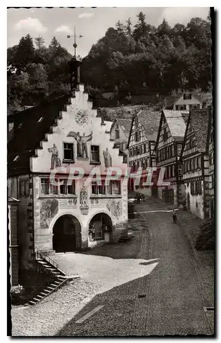 Cartes postales Luftkurort Schiltach im Schwarzwald Markplatz mit Rathaus