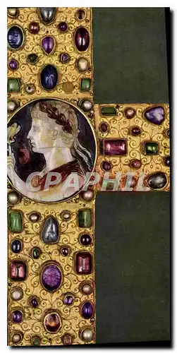 Cartes postales Aachen Domschatz Latharkreuz Ende d 10 Jhs mit Augustuskameo