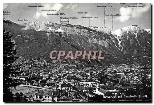 Cartes postales Innsbruck mit Nordkette Tirol