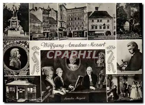 Cartes postales Wolfgang Amadeus Mozart