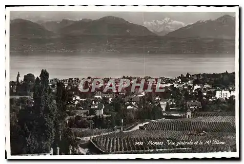 Cartes postales Morges Vue generale et le Mt Blanc