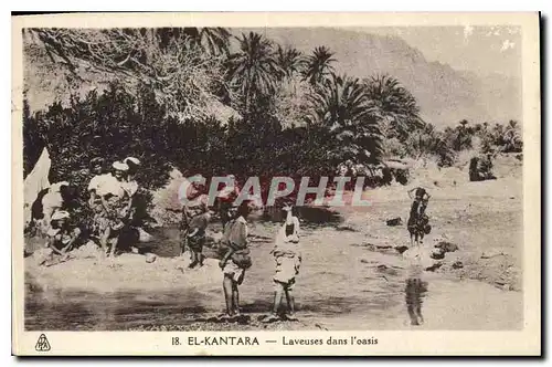 Cartes postales El Kantara Laveuses dans l'oasis