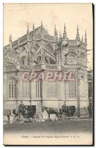 Cartes postales Caen Abside de l'Eglise Saint Pierre