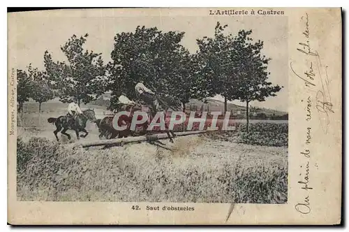 Ansichtskarte AK L'Artillerie a Castres Saut d'obstacles