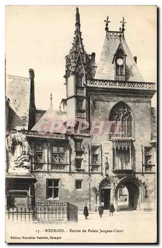 Cartes postales Bourges Entree du Palais Jacques Coeur