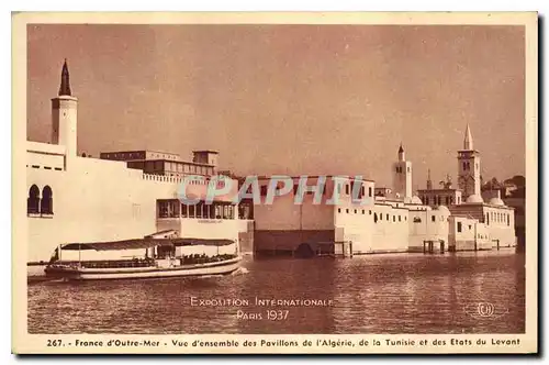 Cartes postales France d'Outre Mer Vue d'ensemble des Pavillon de l'Algerie de la Tunisie et des Etats du Levant