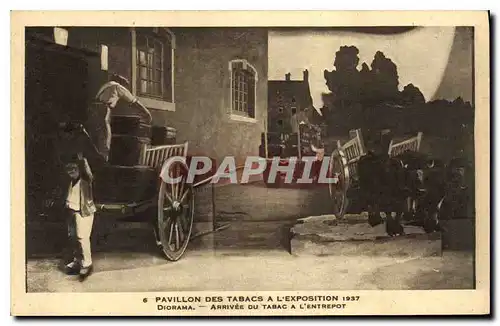 Ansichtskarte AK Pavillon des Tabacs a l'Exposition 1937 Diorama Arrivee du Tabac a L'Entrepot