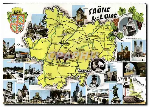 Cartes postales Saone & Loire Macon