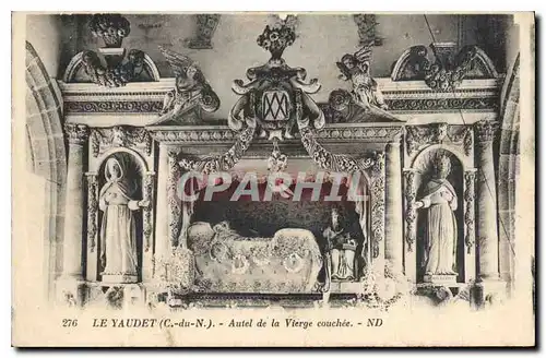 Cartes postales Le Yaudet C du N Autel de la Vierge couchee