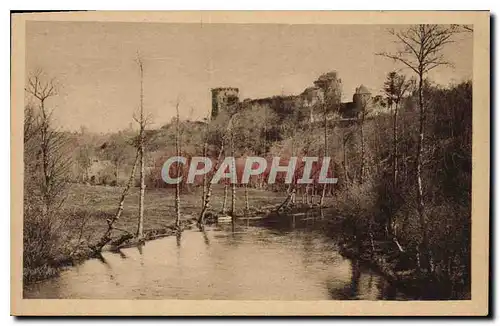 Ansichtskarte AK Ruines de Tonquedec C du N Le Chateau et le riviere le Guer