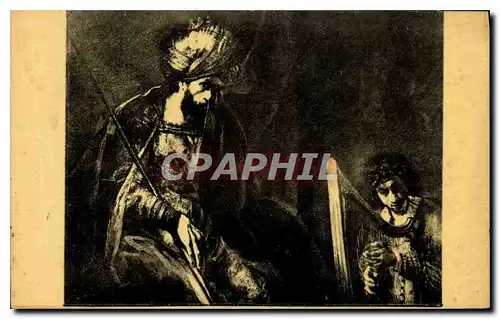 Cartes postales Rembrandt Rembrandt Harmensz Van Rijn Saul et David