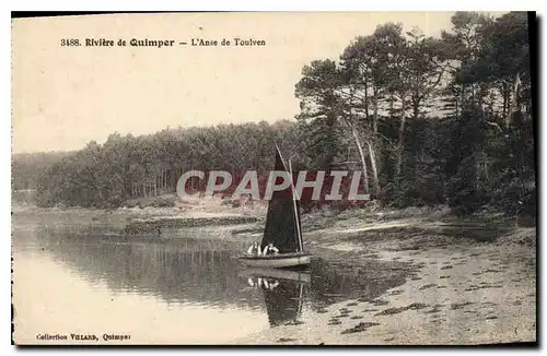 Ansichtskarte AK Riviere de Quimper L'Anse de Toulven