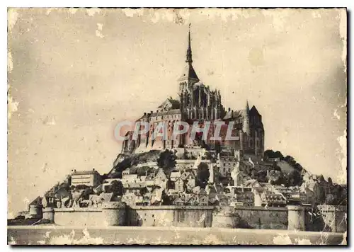 Ansichtskarte AK Mont Saint Michel Manche Vue generale cote Est