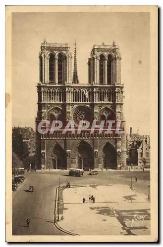 Ansichtskarte AK Paris en flanant Notre Dame et place du Parvis