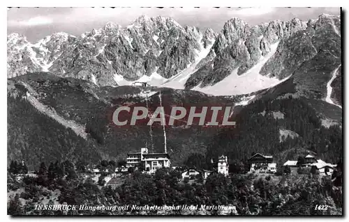 Cartes postales moderne Innsbruck Hungerburg mit Nordkettenbahn Hotel Mariabrunn