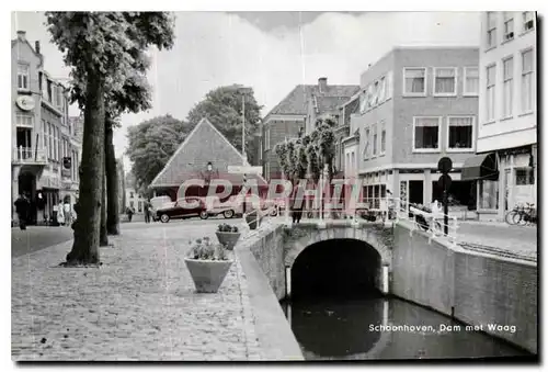 Cartes postales moderne Schoonhoven Dam met Waag