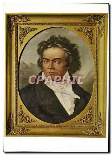 Cartes postales moderne Beethoven Nach dem im Beethovenhaus Bonn befindlichen Gemalde von Ferdinand Schimon 1818 19