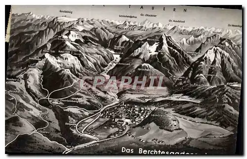 Moderne Karte Das Berchtesgadener Land