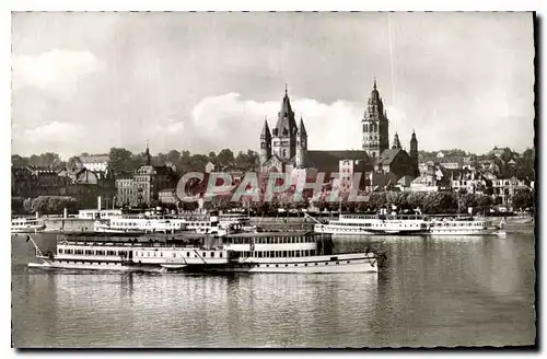 Cartes postales moderne  Mainz am Rhein Rhein und Dom