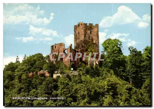 Moderne Karte  Waldkirch im Schwarzwald Kastelburg