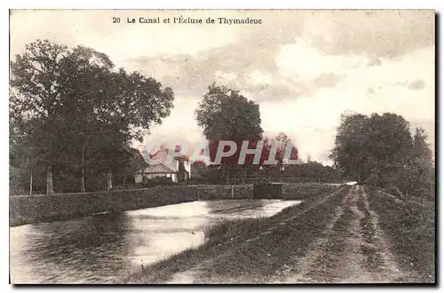 Cartes postales Le Canal et l'Ecluse de Thymadeue Abbaye de Notre Dame de Thymadeuc