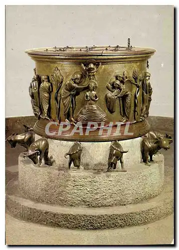 Cartes postales moderne Liege Luik Les Fonts Baptismaux de l'Eglise Saint Barthelemy