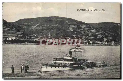 Cartes postales Assmanshausen a Rh Bateau