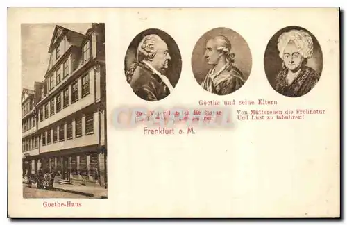 Cartes postales Goethe and seine Eltern Goethe Haus Frankfurt