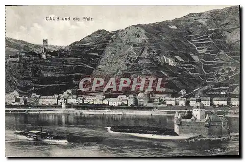 Cartes postales Caub und die Pfalz