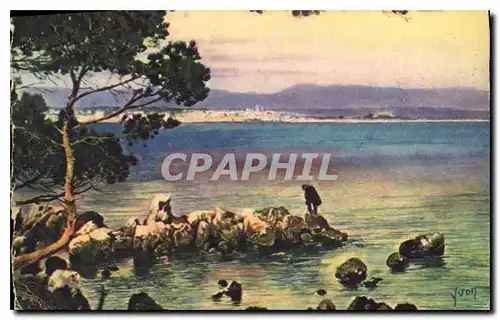 Cartes postales moderne La Douce France Cote D'Azur Antibes Alpes Maritimes L'Anse Saint Roch