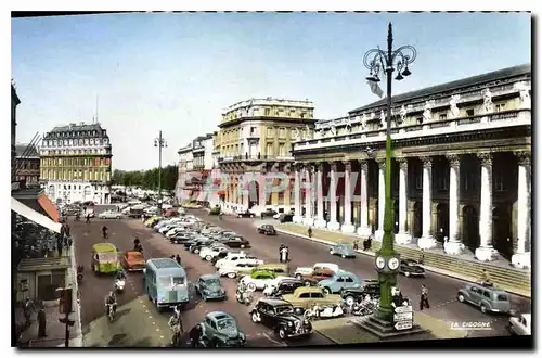 Moderne Karte Bordeaux Gironde La Place de la Comedie