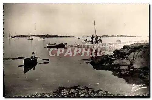 Cartes postales moderne Iles Chaussey Manche La cale aux canoes