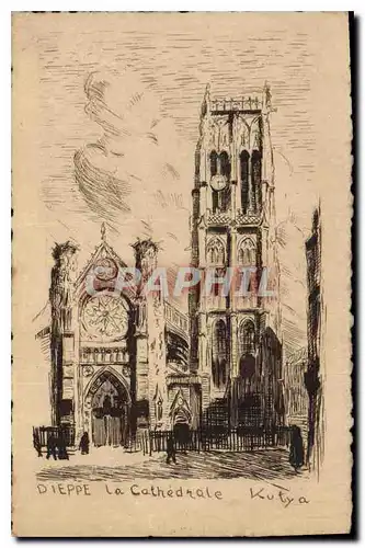 Cartes postales Dieppe La Cathedrale