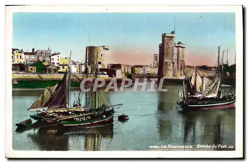 Cartes postales La Rochelle Entree du Pont Bateaux