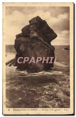 Cartes postales Tregastel le Diben Rocher a la pointe