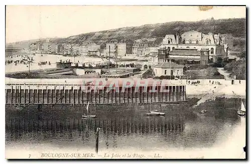 Cartes postales Boulogne sur Mer La Jetee et la Plage