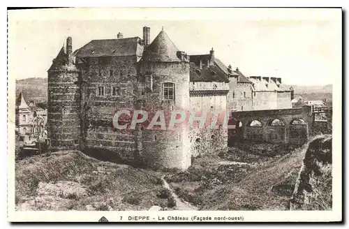 Cartes postales Dieppe La Chateau Facade nord ouses