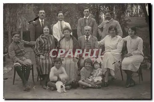 CARTE PHOTO Famille