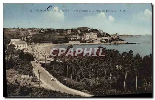 Cartes postales Perros Guirec C du N Vue generale de la Plage de Trestraou