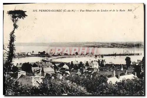 Cartes postales Perros Guirec C du N Vue Generale du Linkin et la Rade