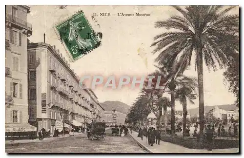 Cartes postales Nice L'Avenue Massena