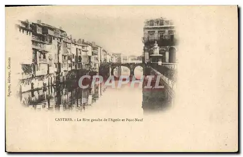 Cartes postales Castres La Rive gauche de l'Agout et Pont Neuf