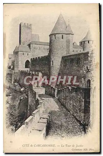 Cartes postales Cite de Carcassonne La Tour de Justice