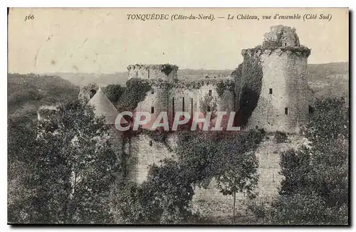 Cartes postales Tonquedec Cotes du Nord La Chateau vue d'ensemble Cote Sud