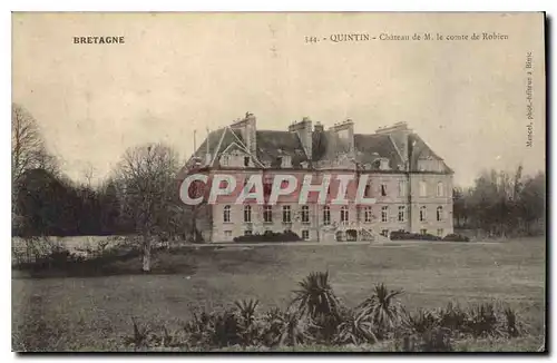 Ansichtskarte AK Bretagne Quintin Chateau de M le Comte de Robien