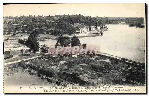 Cartes postales Les Bords De la Rance L'ecluse de Livet et le Village du Chatelier