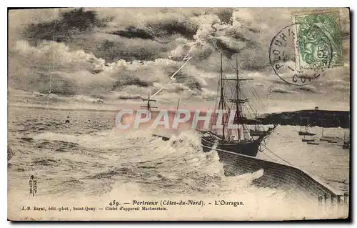 Cartes postales Portrieux Cotes du Nord L'Ouragan Bateau