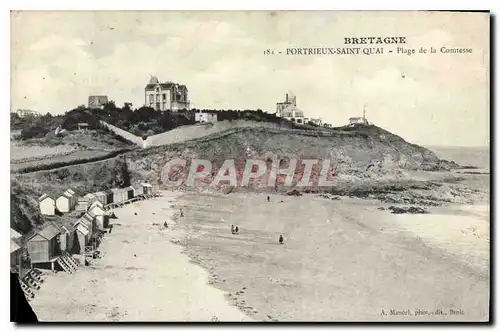 Ansichtskarte AK Bretagne Portrieux Saint Quai Plage de la Comtesse